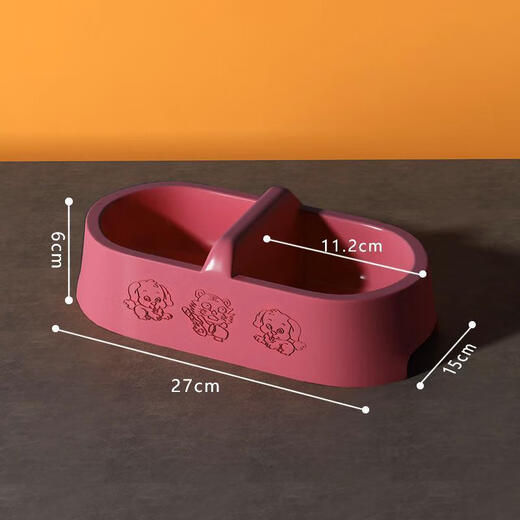 Shantou Lincun cat bowl and dog bowl Internet celebrity anti-knock cat rice bowl automatic drinking water bowl dog food bowl double food bowl cat medium double bowl sky blue suitable for 5 to 5