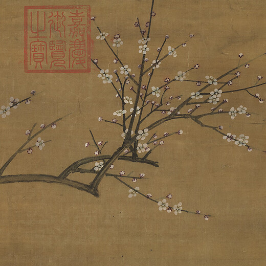 Pinturas de la dinastía Yuan, flores de ciruela, damas, pergaminos de pintura antiguos, réplica de literaciones de pinturas antiguas, pinturas colgantes chinas, dinastía Yuan Sakyamuni Estatua de Buda Sentada 11975 60x126 cm (Humning pinting Heart Size) Xuan) Xuan