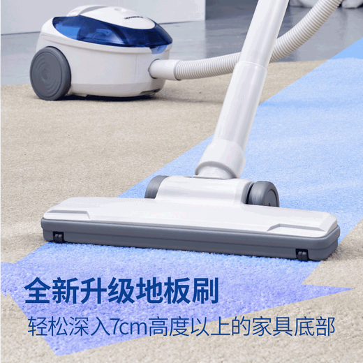 松下【国家补贴】吸尘器家用小型卧式大功率除尘器便携手持无耗材大吸力扫地机MC-C20A