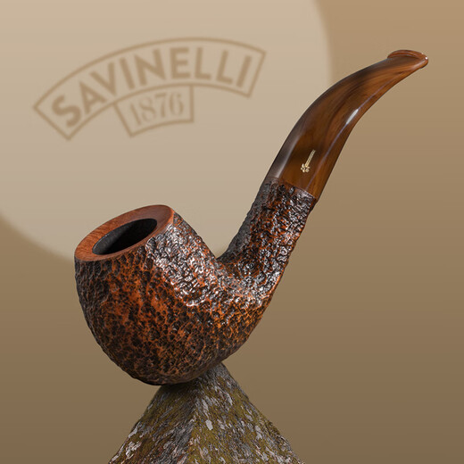 
Sarfen (SAVINELLI) imported heather pipe and accessories P103 tundra filter cigarette mouthpiece for tobacco pipe for men's gift [677 bucket type apple-style bend bucket medium size]