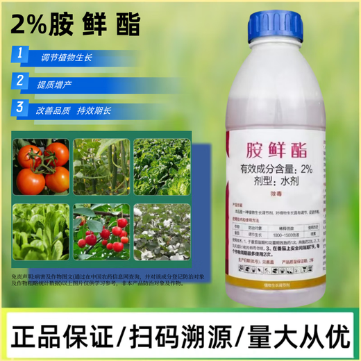 2% ethanol promotes germination cell division, rooting, strong seedlings and enlarged fruits. Anti-stress growth regulator pesticide 500g
