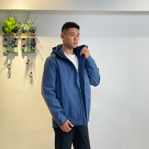 哥伦比亚男子防水防风700蓬羽绒保暖内胆三合一冲锋衣XE9454 WE3892-478 L