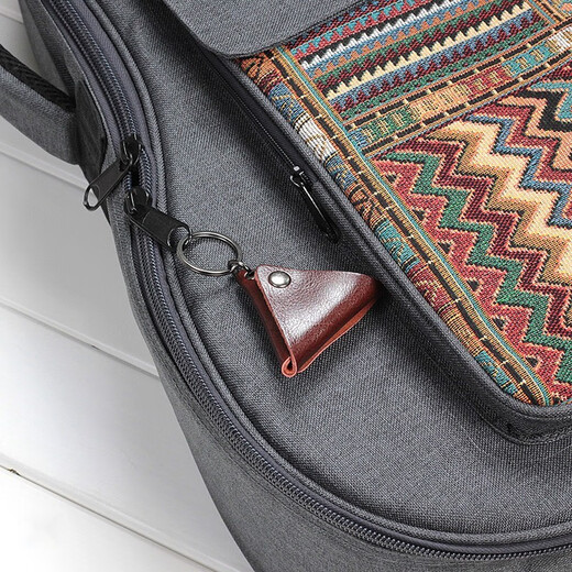 Ein zweiter Leder -Pick -Tasche Pick -Clip -Clips der Gitarre Ukulele Slordnel Pick Storage Box E -Gitarren -Musikinstrumentenzubehör dunkelbraune Picketasche + Buchenholz Massivholz Gitarrenständer