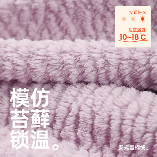 Anzhiban Couple Pajamas Spring and Autumn Temperature-locking Snow Velvet Wearable Windproof and Coldproof Stand-up Collar Home Clothing Set A Khaki-Women's XL