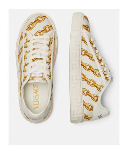 Versace (Versace) 25SS Greca Low Top Chaussures décontractées Couleur des femmes 10135681A13792 20 35