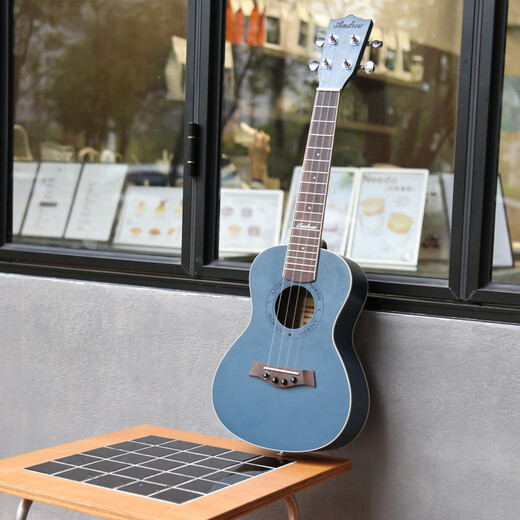 Andrew (ANDREW) ADL ukulele beginner entry-level student 23-inch ukulele children's veneer small guitar blue 23-inch full peach blossom core blue lover + gift bag +