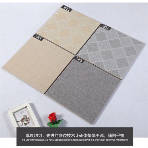 美克杰卫生间边地砖300x300仿古砖厕所地板砖阳台厨房浴室亚光防滑砖 3927