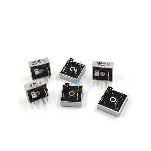 申尔单相35a整流桥式10a模块50A交流变直流12电24V充电器kbpc3510 20a 50A整流+散热KBPC5010拍5个起发