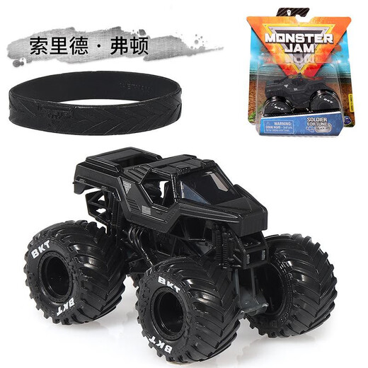 Monster Jam Spinemaster Monster Big Bike Alloy Offroad Truck Model Spielzeug Kinder S11 Bounty Hunter Box Mikroverlust