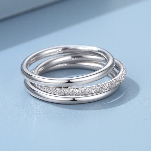 MZMZ platinum ring Sansheng pt950 women's ring platinum ring ring stacked tail ring for girlfriend and wife platinum single ring order note style/ring number 9-16