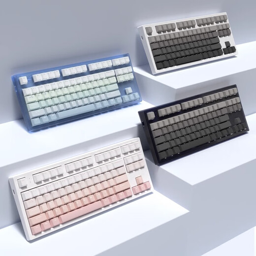Belly Spirit Mk870pro BlackBerry Gravily Gravile Mechanical Keyboard Bluetooth Wiredless Indized Computer Game Silent Office [Single Mode] Obsidian Pro + чернила Shadow Shade Gurving Blue Axis 87 Keys