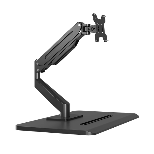 Zhiercheng desktop punch-free computer pneumatic cantilever base monitor stand free to lift and rotate with mobile phone slot one-section arm base bracket thickened cold-rolled steel material with mobile phone slot
