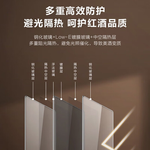 Haier has instant discounts on new products. Haier constant temperature moisturizing wine cabinet, home office refrigeration and preservation cabinet, compressor refrigeration air-cooled display cabinet, wine cabinet, tea cigar cabinet, 34 bottles, air-cooled, frost-free + electronic temperature control + basic storage model 90L