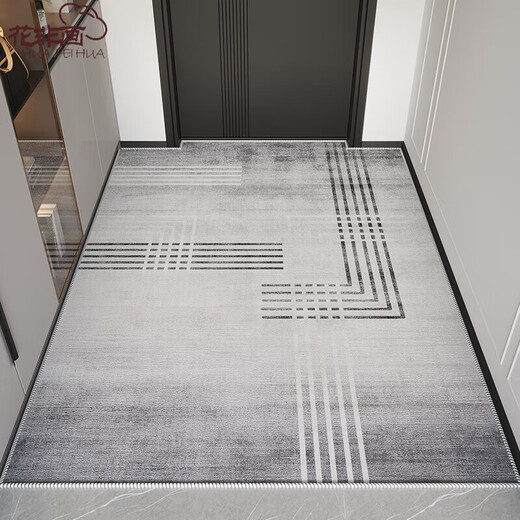 Hua Feihua entrance door floor mat, entrance door mat, living room home entrance door mat, non-slip foot mat, light luxury XY-350 200*300 cm non-slip and wear-resistant