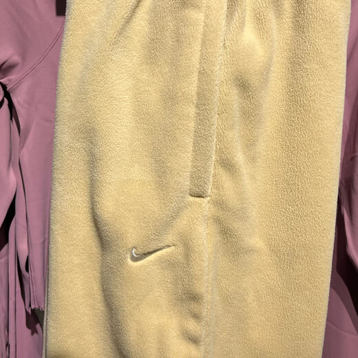 Nike (NIKE) women's pants 2025 spring and autumn new sports pants casual pants fleece warm trousers trousers HQ4877-783 yellow S