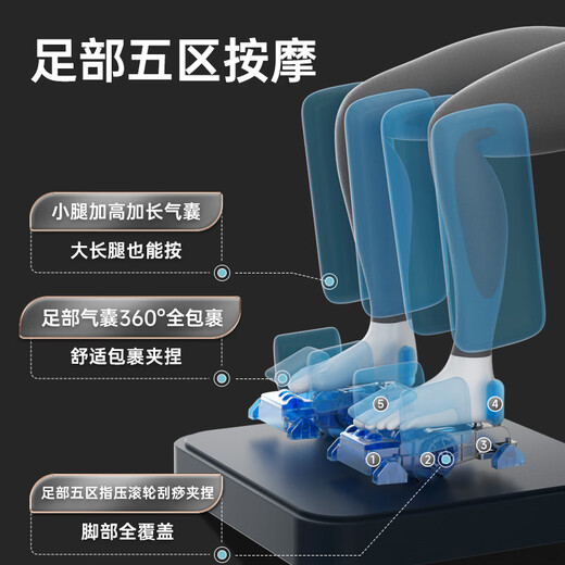 IRest Massage Chair Home Full Body Space Capsule 2025 Top Ten Brands Multifunctional Zero Gravity Luxury National Subsidy Automatic Massage Physiotherapy Parents Gift S730pro S730Pro Moonlight White 4D Airbag Upgrade