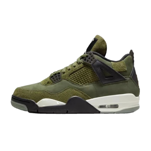 
NIKE Nike AirJordan4AJ4 Green Men's and Women's Retro Mid-top Basketball Shoes FB9927-200 Official Flagship FB9928-200 Green GS 36