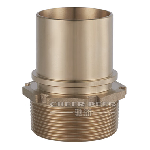 
EN14420 brass pylon joint shield machine two-half buckle copper head DIN2817 external thread tailpipe hose joint DN100=4 inch brass