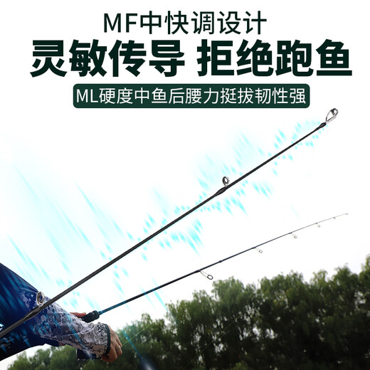 Taigek Sports Version Lure Rod Universal Ml Ajuste Mandarin Mandarin Mouth Newbie Bar-spray Rod 1.8 metros Manija recta Roleta