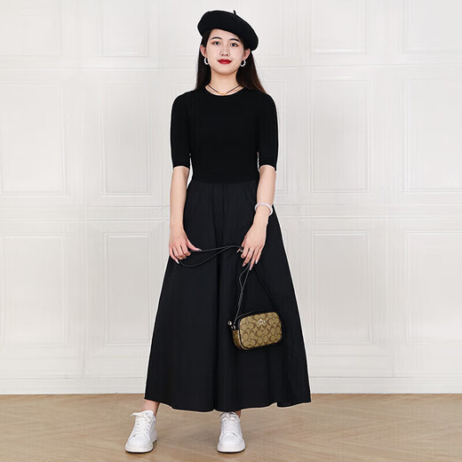 蔻驰（COACH）女包 JAMIE系列老花相机包 女士时尚单肩斜挎包 奢侈品包包 棕色C9926IMCBI 19*6*13cm
