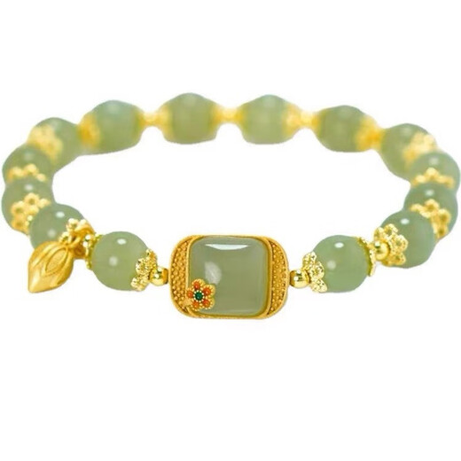 Étape par étape imitation imitation hetian jade bracelet bracelet bracelet bonbon cube cube bracelet haut de gamme atmosphérique douyin le meilleur ami bracelet casse