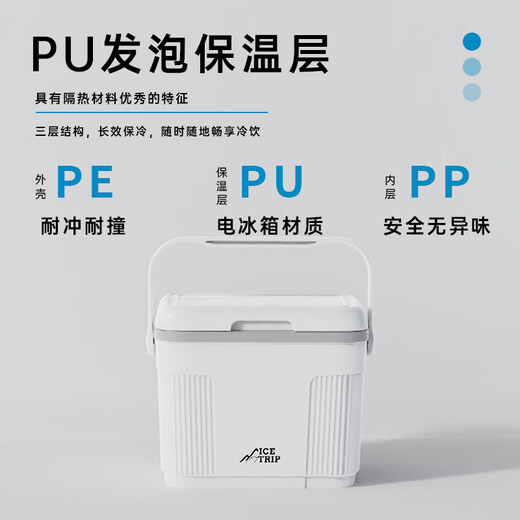 Ice trip car cooler refrigerated outdoor camping cooler thermal insulation 22L