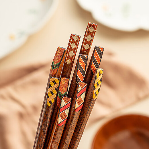 Onlycook high-end retro ironwood chopsticks boxed gift chopsticks non-slip Japanese-style pointed chopsticks one chopstick per person