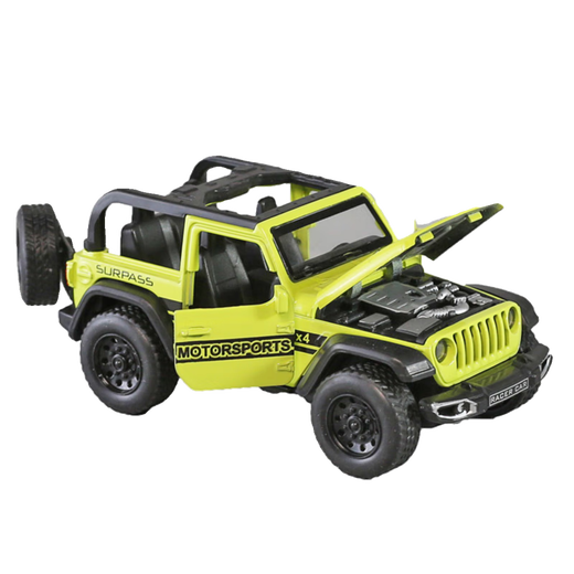 Legierung Jeep Vier-Open-Tür Wrangler Spielzeugauto Kinder Huili Little Car Boy Baby Cabrio Offroad Fahrzeug Cabrio-Jeep [Orange]
