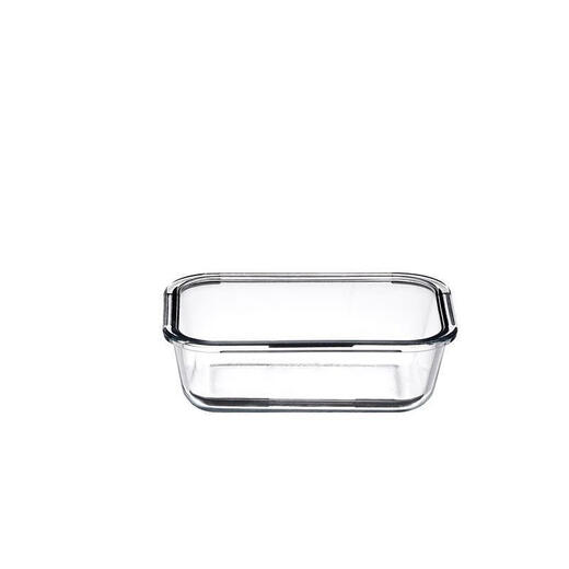 
Horseshoe cake steaming plate mold rectangular glass high temperature resistant steamable coconut juice thousand-layer cake steaming pot SN3890 104000cm with hole cover rectangular l