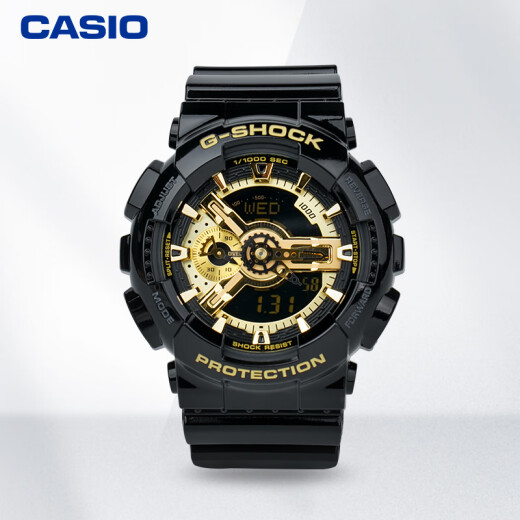 CASIO watch men's G-SHOCK classic black gold series shockproof sports electronic watch gift GA-110GB-1A