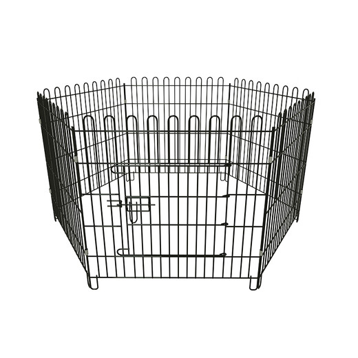 Dog Fence Dog Cage Indoor Home Folding Pet Fence Chicken Cage Teddy Dog Cage Metal Pet Fence Cage Blue 80x90# (6 pieces) Fence (with suction cup straps + cotton nest + toilet)