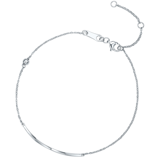 Saturday Fu PT950 platinum bracelet for women SMILE B0710962 about 1.39g 16+3cm birthday gift