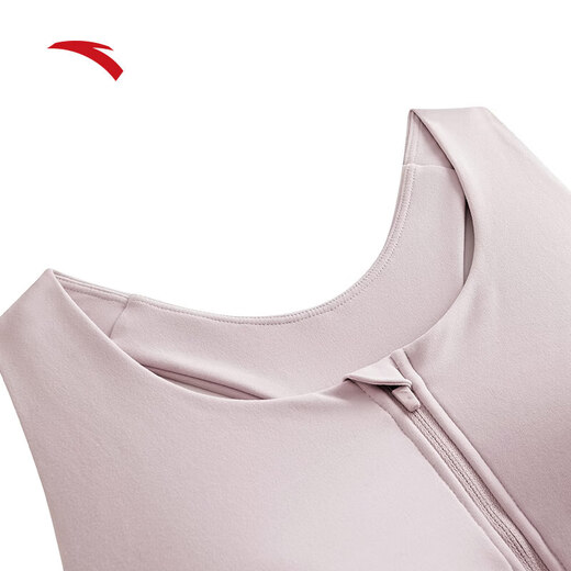 ANTA easy-to-put-on and take-off sports bra high-intensity all-in-one BRA women's 2025 new yoga wear Pilates back bra front zipper healing powder-1 XS (female 155)