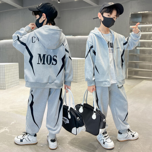 Disney Boys Anzüge für Kinder im Frühling und Herbst zweiteiliger Set 2025 New Mid Mid-Large Kinder Sportswear für Jungenkleidung lässig und modisch YBL Lightning Sweatsirt Anzug-Black 130