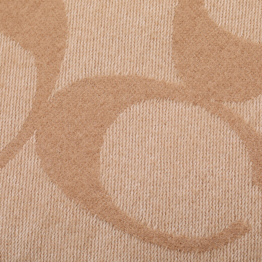 COACH brand direct supply same style tassel sheep wool scarf camel color CU807 Christmas gift for men and women