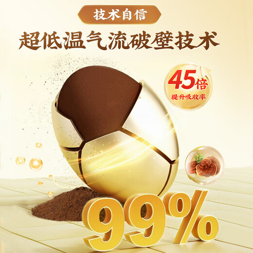 同仁堂破壁灵芝孢子粉礼盒装送长辈成年中老年增强免疫力年货礼品90g/盒 【性价比装】灵芝孢子粉6盒装 赠礼袋