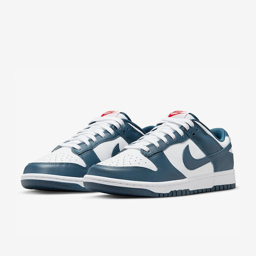 
NIKE Nike Dunk Low Retro White Navy Anti-slip and wear-resistant Men's Low-top Lightweight Casual Shoes DD1391-400 38.5