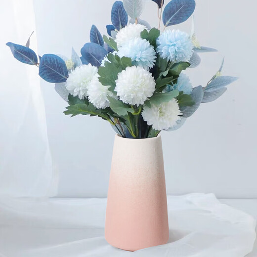 Extreme Space Ceramic Vase Flower Arranger Living Room Crafts Desktop Decoration Simple Home Coffee Table Decoration White Pink Vase