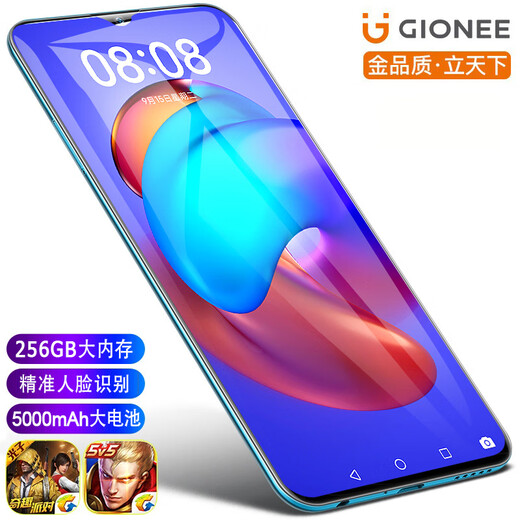 金立（Gionee）全网通5G移动联通电信卡双卡双待八核高清拍照老人学生上网大存储智能手机 蓝色（6+64GB）