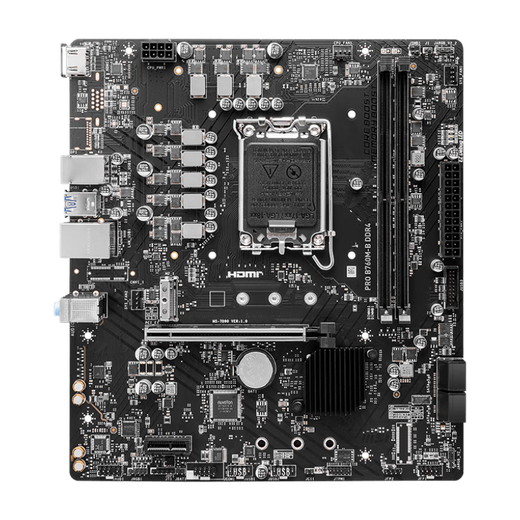 英特尔（Intel）14代酷睿CPU 微星B760主板 主板CPU套装 板u套装 微星PRO B760M-B D4 i3-14100F 盒装