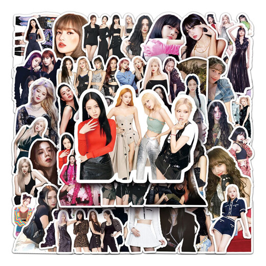 50张blackpink涂鸦贴纸韩国女团周边贴纸DIY手机壳行李箱贴纸防水 TZ-blackpink-677