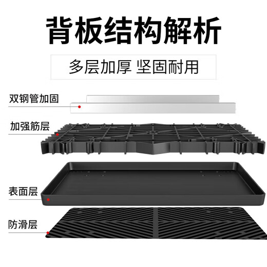 Haojiaju folding flat trolley, double steel tube load capacity 900Jin Jin is equal to 0.5kg, 90*60cm5 inch light tone wheel, hand push cargo handling small trailer decoration factory