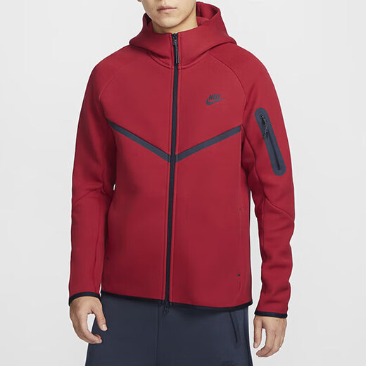 耐克（NIKE）外套男装2025春季新款健身训练运动服连帽防风休闲夹克 HV0950-687本命年红色 2XL