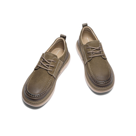 Belle al aire libre Zapatos de ropa de trabajo de moda 2025 Nuevos zapatos de tostada de avellana de suela suave A1864am5 Caki 42
