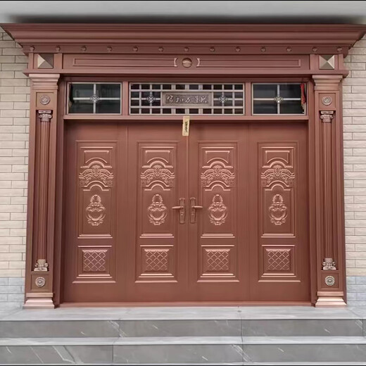 JRB家瑞堡四开门大门家用304不锈钢门防盗大门入户门别墅进户乡村不锈钢门 四开大门款式11