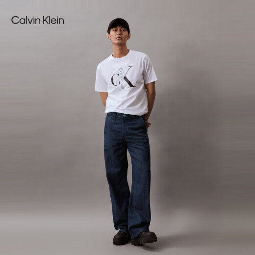 Calvin Kleinjeans Summer Men's Casual Commulater Classic Letter Print Ck Ck Pure Cotton Fortempling 40KC829