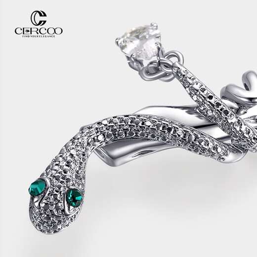 Cercoo Xinyuan Ruiqi Snake Year Chinese Style Zodiac Year One-line New Chinese Style Hairpin Ball Hair Hairpin 1 piece