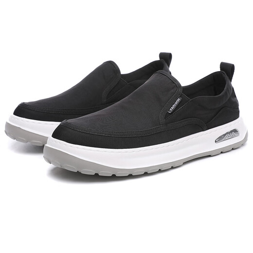 Tykt Brand Canvas Shoes's Men's Summer New Summer Breathable Sombe Sole Lazy Casual Shoes Gray 40