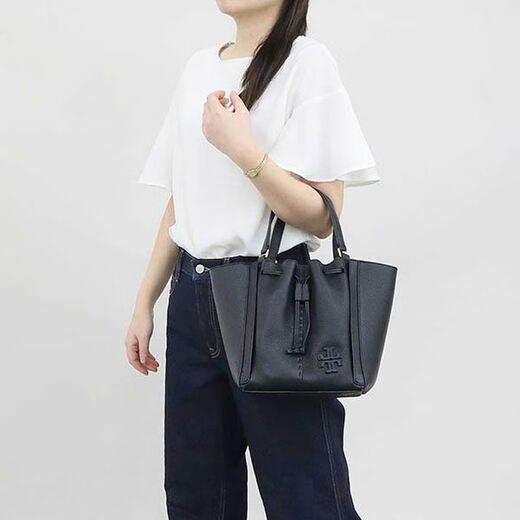 汤丽柏琦（Tory Burch）TB女士McGraw系列小号抽绳手提斜挎包单肩包奢侈品潮牌【现货】 90474-724 小号