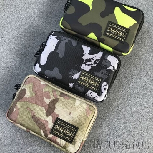 Ayub Japanese men and women personalized zipper short coin purse clutch bag coin card bag min pocket bag storage small bag custom gray nylon cloth [small size]
